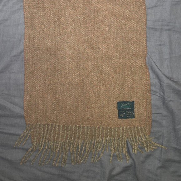 Other - Vintage Drake's London Camel Hair Scarf